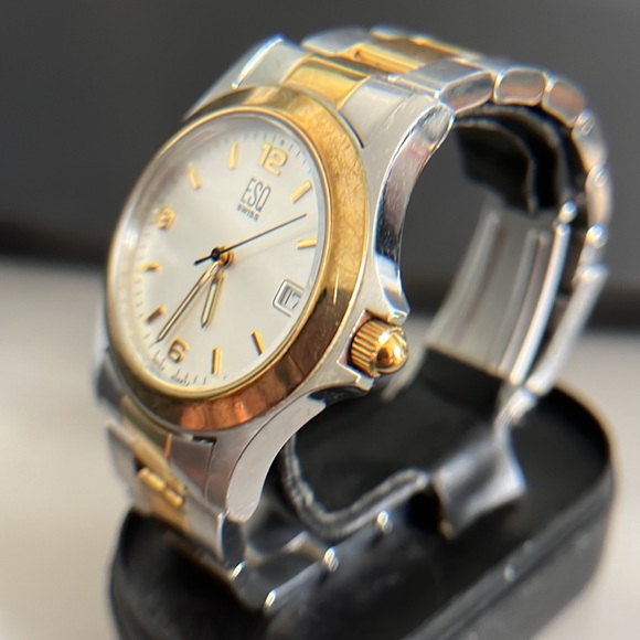 ESQ Swiss Vintage Men's Two Tone Stainless Steel Watch - Picture 11 of 16